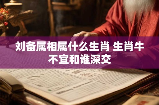 刘备属相属什么生肖 生肖牛不宜和谁深交 刘备属相属什么生肖 生肖牛不宜和谁深交