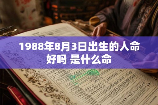 1988年8月3日出生的人命好吗 是什么命