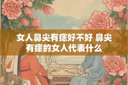 女人鼻尖有痣好不好 鼻尖有痣的女人代表什么