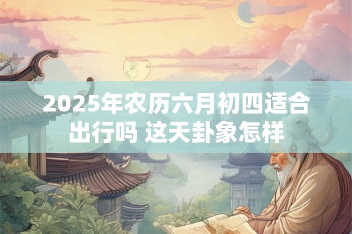 2025年农历六月初四适合出行吗 这天卦象怎样