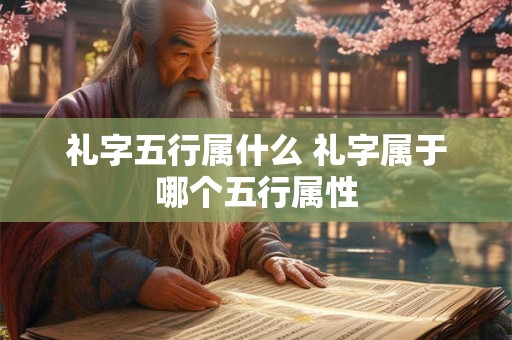礼字五行属什么 礼字属于哪个五行属性