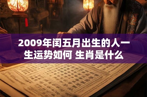 2009年闰五月出生的人一生运势如何 生肖是什么