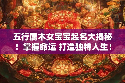 五行属木女宝宝起名大揭秘！掌握命运 打造独特人生！