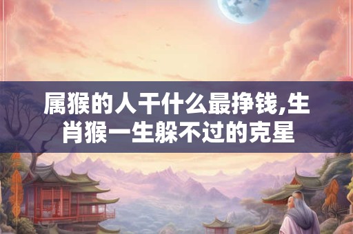 属猴的人干什么最挣钱,生肖猴一生躲不过的克星