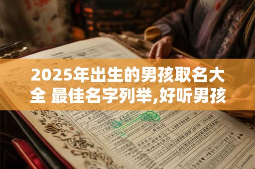 2025年出生的男孩取名大全 最佳名字列举,好听男孩名字 2025年