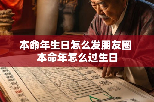 本命年生日怎么发朋友圈 本命年怎么过生日