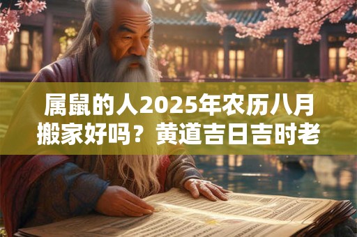 属鼠的人2025年农历八月搬家好吗？黄道吉日吉时老黄历查询