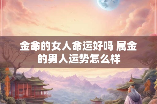 金命的女人命运好吗 属金的男人运势怎么样