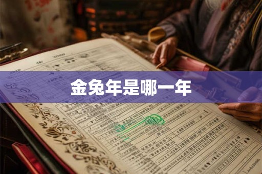 金兔年是哪一年