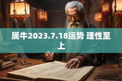 属牛2023.7.18运势 理性至上