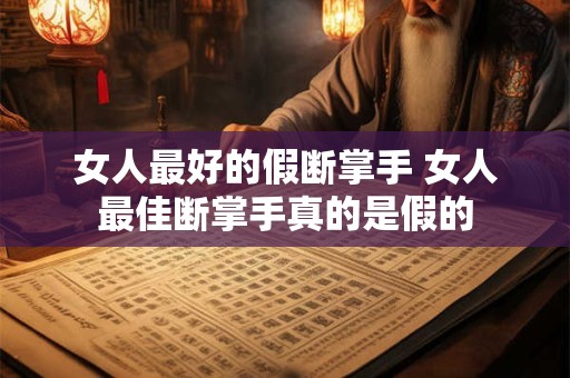 女人最好的假断掌手 女人最佳断掌手真的是假的