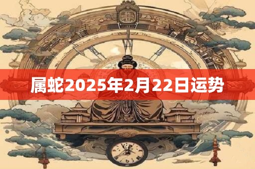 属蛇2025年2月22日运势