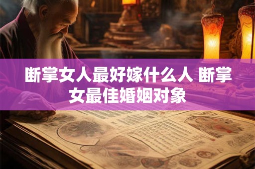 断掌女人最好嫁什么人 断掌女最佳婚姻对象