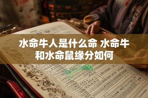 水命牛人是什么命 水命牛和水命鼠缘分如何