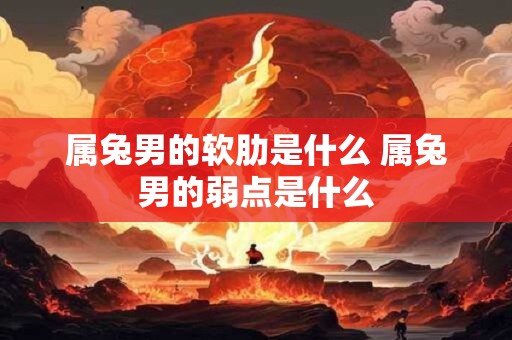 属兔男的软肋是什么 属兔男的弱点是什么
