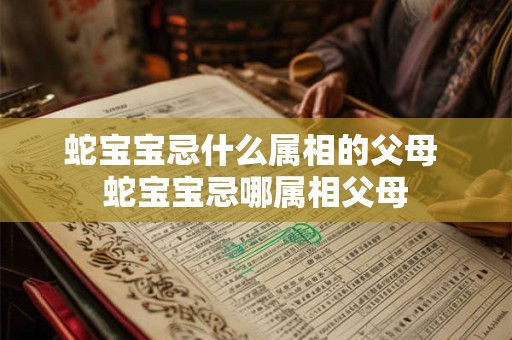 蛇宝宝忌什么属相的父母 蛇宝宝忌哪属相父母