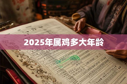 2025年属鸡多大年龄