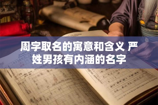 周字取名的寓意和含义 严姓男孩有内涵的名字