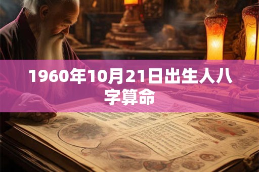 1960年10月21日出生人八字算命 1960年10月21日出生人八字算命