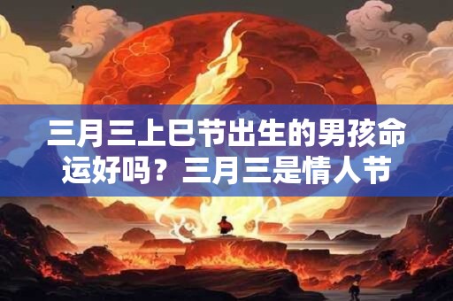 三月三上巳节出生的男孩命运好吗？三月三是情人节