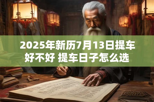 2026年新历7月13日提车好不好 提车日子怎么选