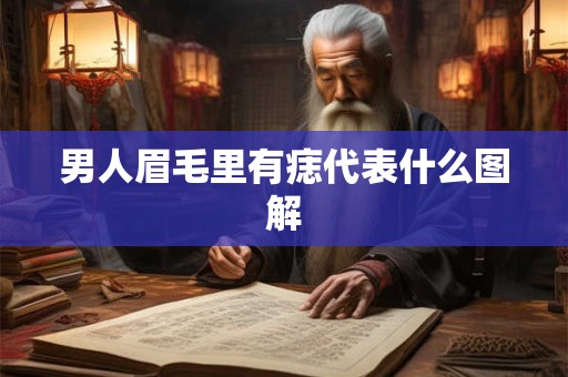 男人眉毛里有痣代表什么图解