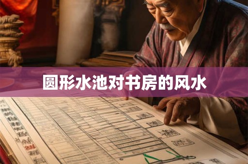 圆形水池对书房的风水
