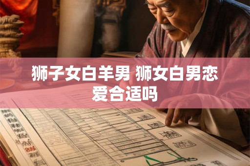 狮子女白羊男 狮女白男恋爱合适吗
