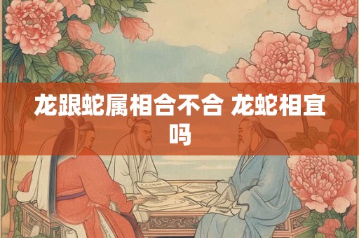 龙跟蛇属相合不合 龙蛇相宜吗