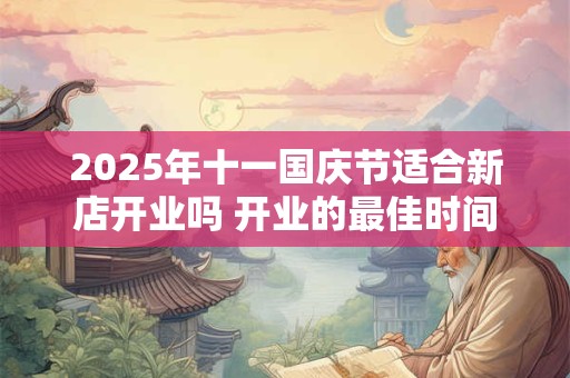 2025年十一国庆节适合新店开业吗 开业的最佳时间