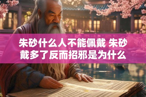 朱砂什么人不能佩戴 朱砂戴多了反而招邪是为什么