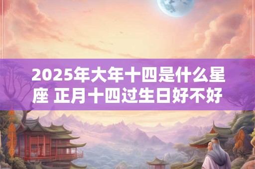 2025年大年十四是什么星座 正月十四过生日好不好