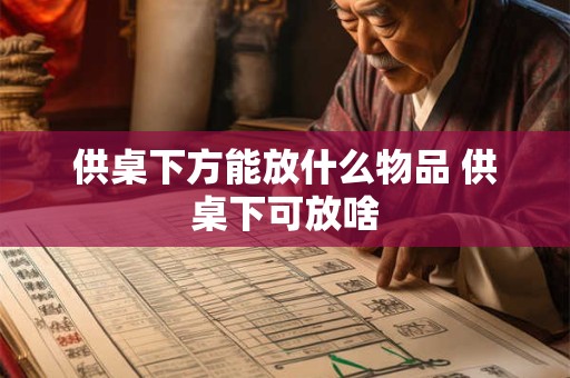 供桌下方能放什么物品 供桌下可放啥