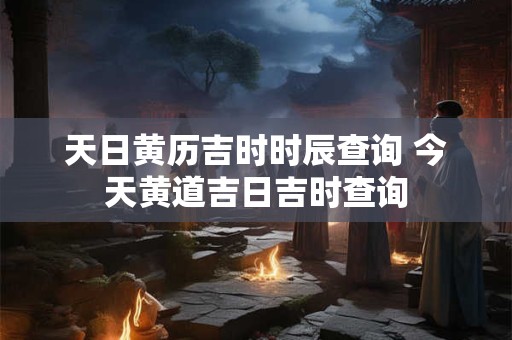 天日黄历吉时时辰查询 今天黄道吉日吉时查询