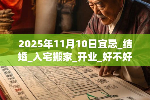 2025年11月10日宜忌_结婚_入宅搬家_开业_好不好？