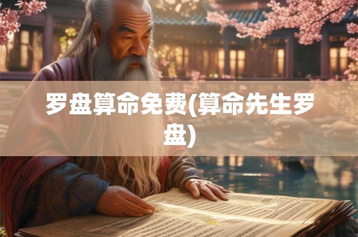 罗盘算命免费(算命先生罗盘)