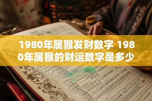1980年属猴发财数字 1980年属猴的财运数字是多少