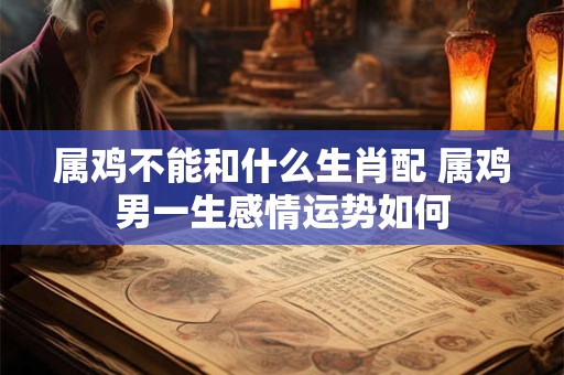属鸡不能和什么生肖配 属鸡男一生感情运势如何