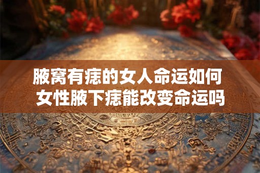 腋窝有痣的女人命运如何 女性腋下痣能改变命运吗