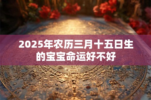 2025年农历三月十五日生的宝宝命运好不好