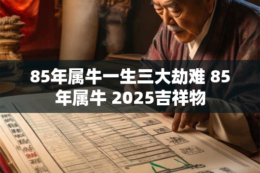 85年属牛一生三大劫难 85年属牛 2025吉祥物