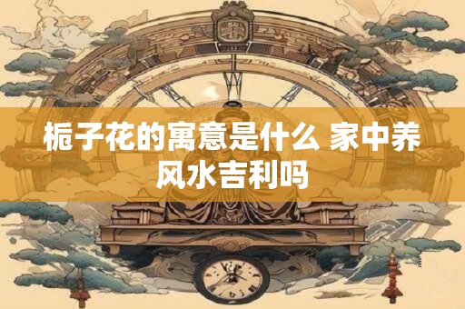 栀子花的寓意是什么 家中养风水吉利吗