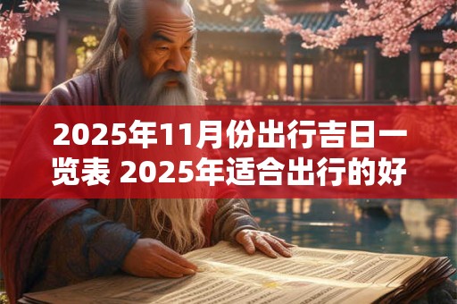 2025年11月份出行吉日一览表 2025年适合出行的好日子