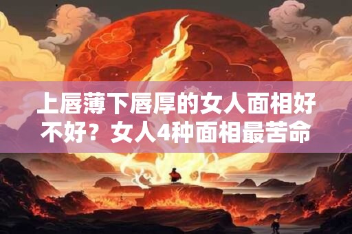 上唇薄下唇厚的女人面相好不好？女人4种面相最苦命