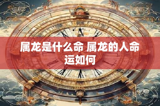 属龙是什么命 属龙的人命运如何