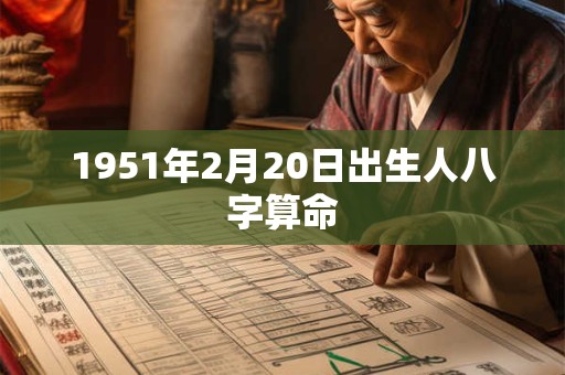 1951年2月20日出生人八字算命