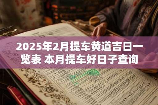2025年2月提车黄道吉日一览表 本月提车好日子查询