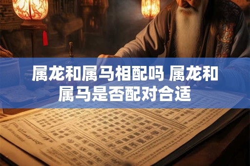 属龙和属马相配吗 属龙和属马是否配对合适