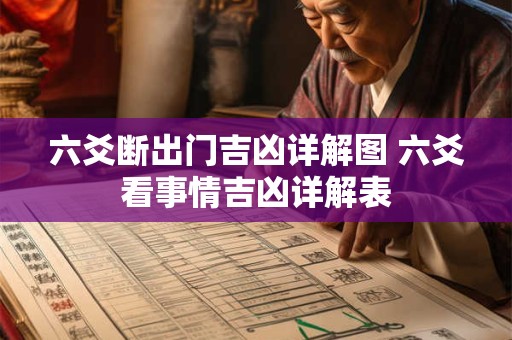 六爻断出门吉凶详解图 六爻看事情吉凶详解表
