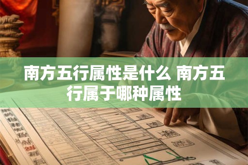 南方五行属性是什么 南方五行属于哪种属性
